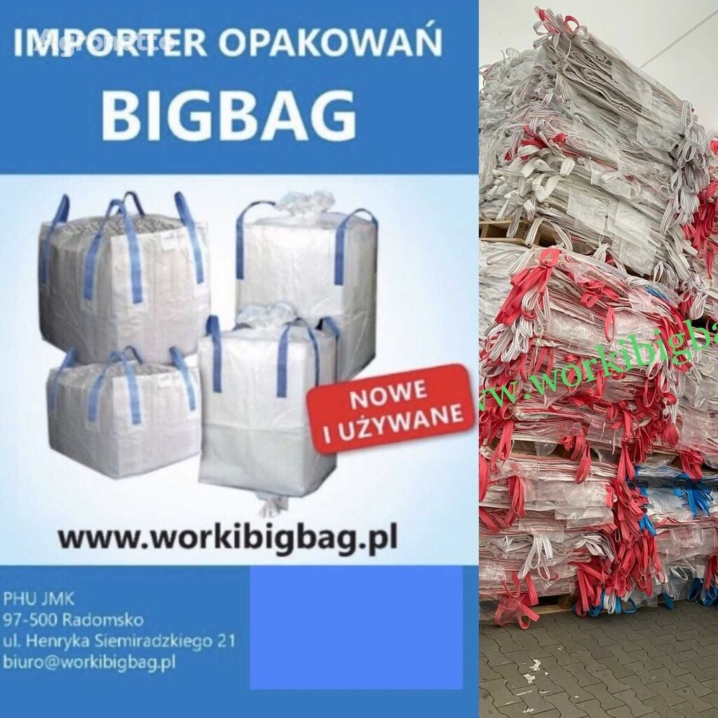 Sacs Big Bag 74x114x150 BIGBAG Expédition dans toute la Pologne JMK